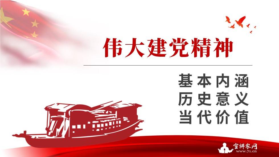 宣讲家课件 伟大建党精神的基本内涵 历史意义与当代价值 中国共产党