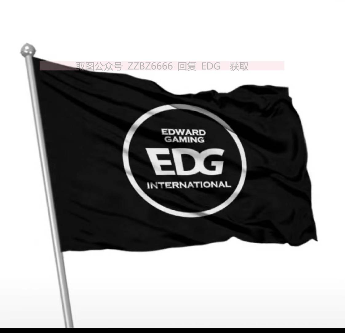EDG队旗照片图片
