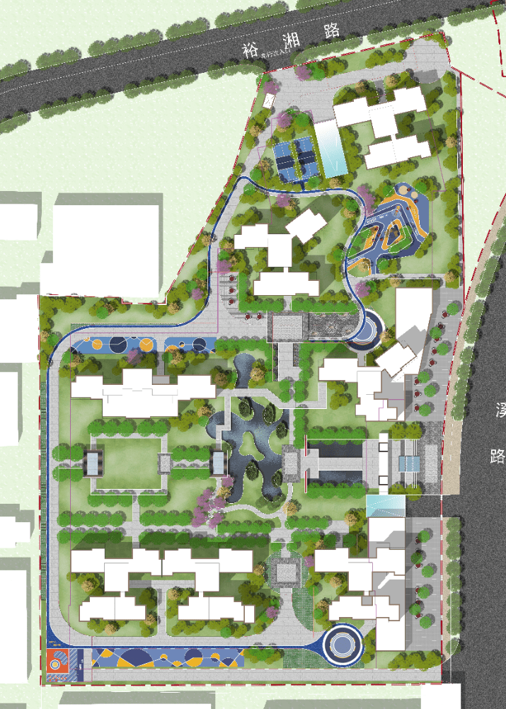 ps教程第一期住宅区景观设计彩平制作