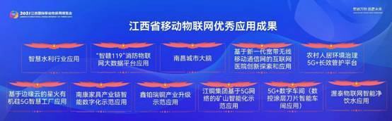 中国电信4大应用入选2021江西国际移动物联网优秀应用成果