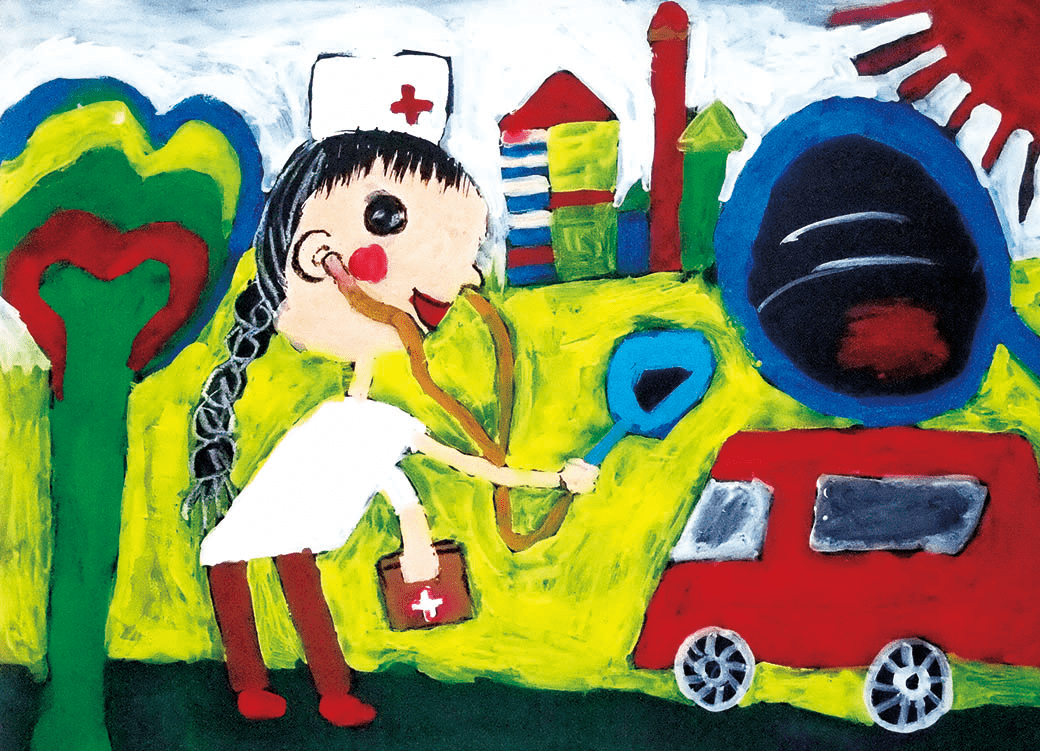 儿童医院画画一等奖图片