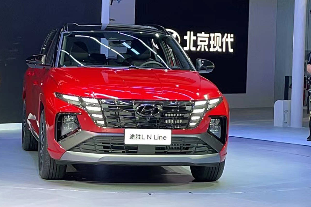 2021广州车展刚刚开幕,媒体日当天,北京现代旗下途胜l n line正式上市
