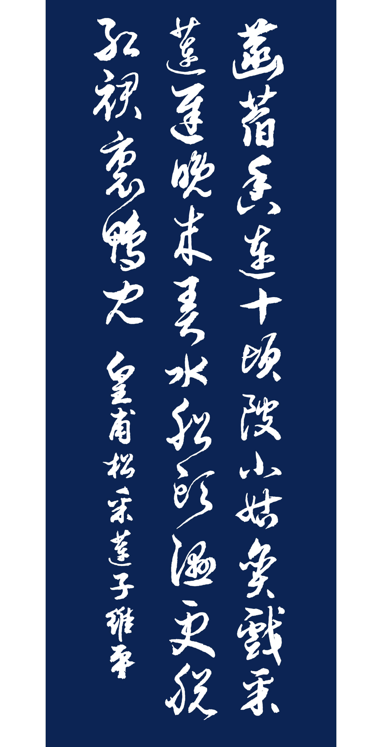 书法名家胡维平草书行书皇甫松采莲子