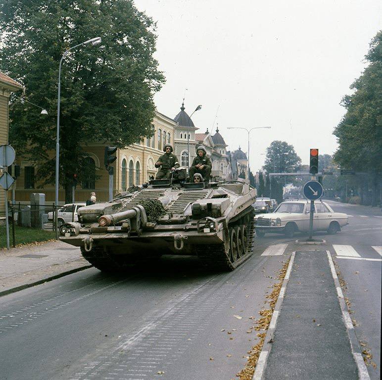 欧洲老照片:冷战时期的瑞典军队