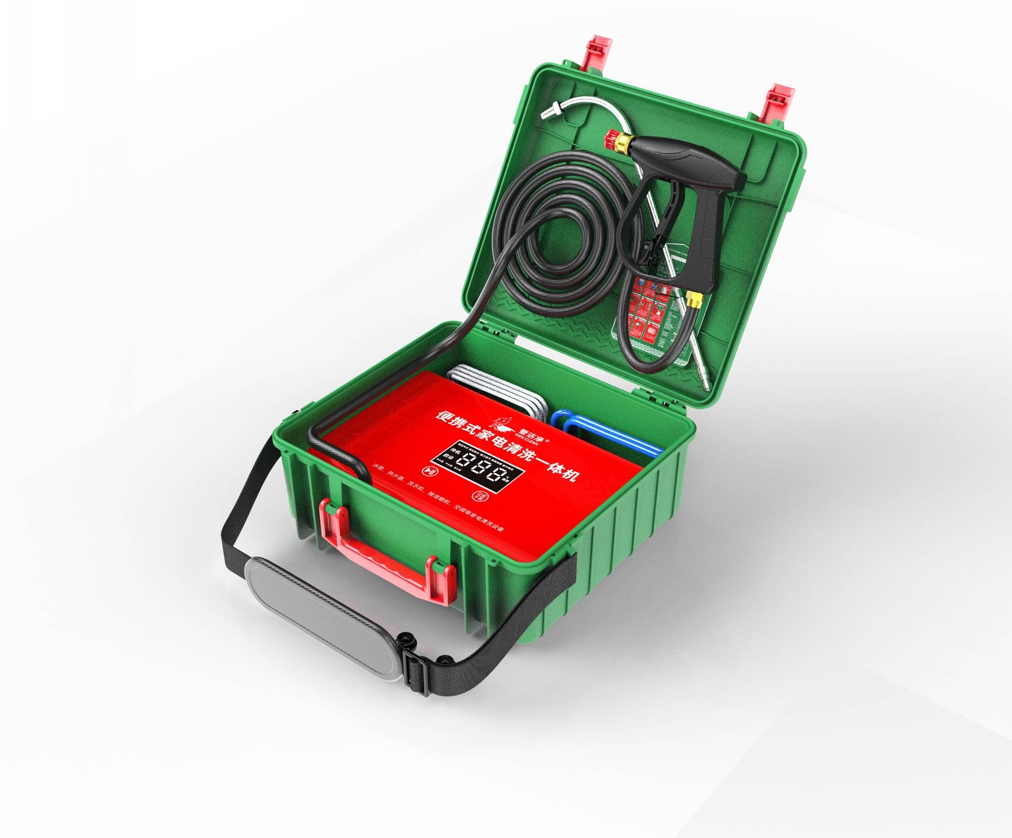 便携式家电清洗设备!160度高温蒸汽高压扇形清洗等功能一应俱全