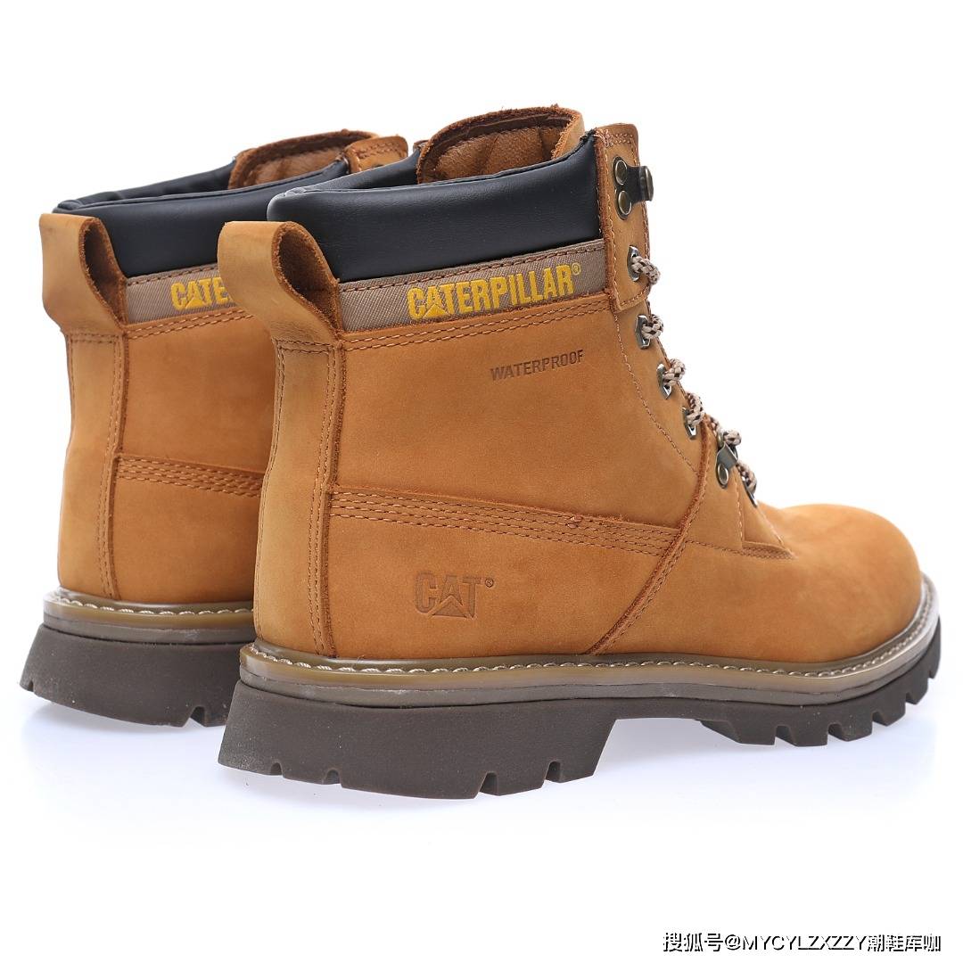 推土机 卡特CAT Miel Raz Mid 秋冬中帮牛皮系带马丁靴英伦工装户外休闲百搭鞋P720228
