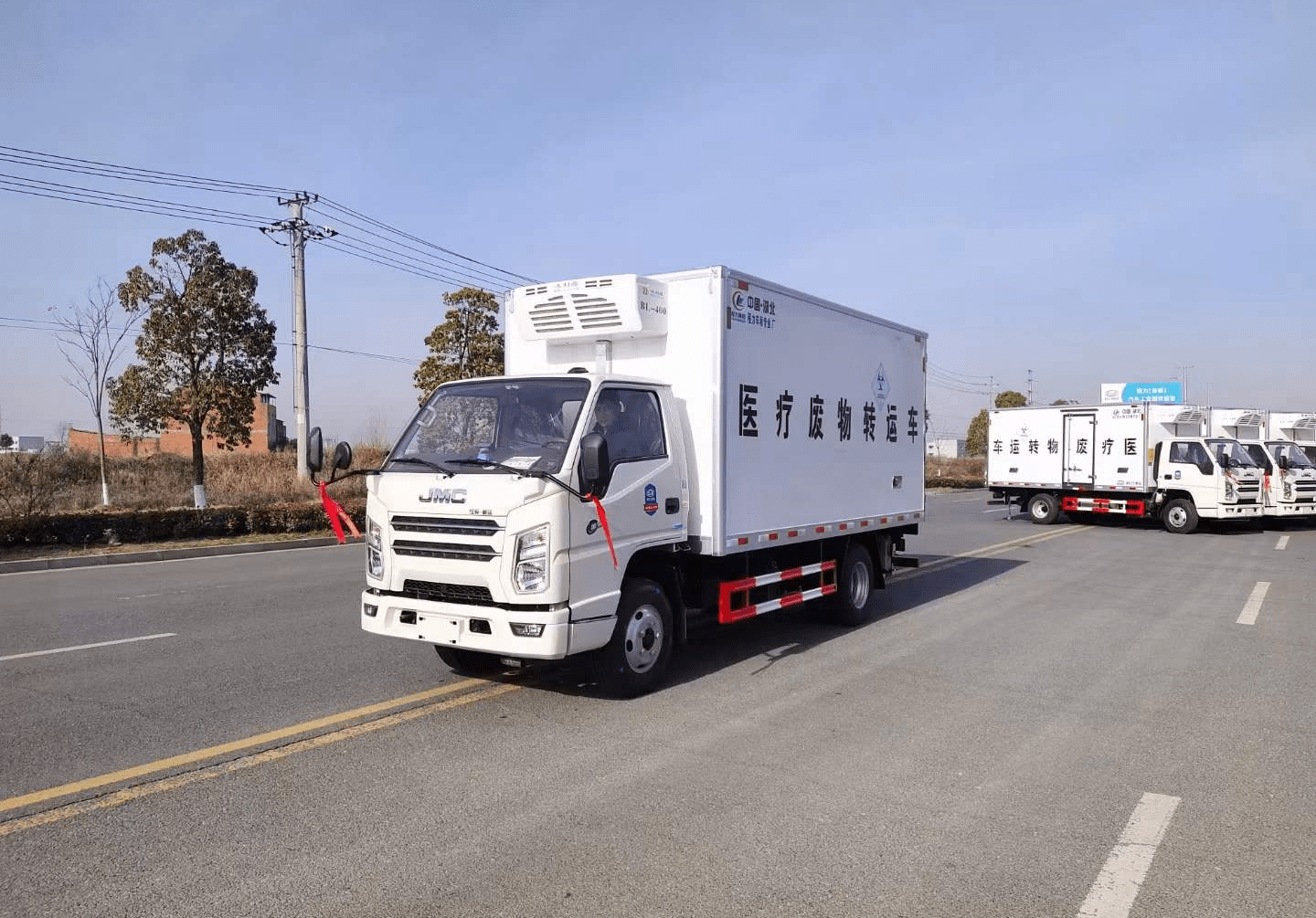 江鈴順達醫療廢物轉運車 大品牌市場熱銷4米醫療垃圾冷藏車