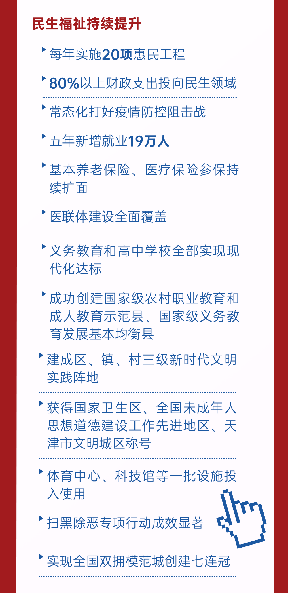 消息资讯|一图读懂！武清区第六次党代会报告速览