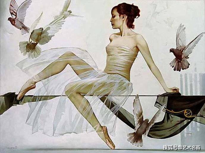 现少女情怀俄罗斯女画家斯维特拉娜瓦卢埃娃作品