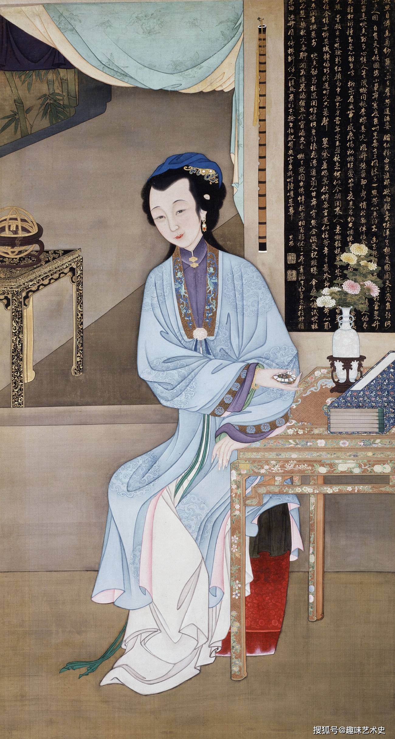 184x94cm,北京故宫博物院藏 此套图是康熙,雍正年间的宫庭画师所绘,已