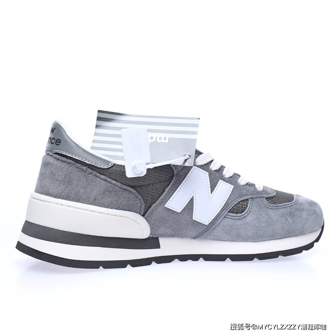 New NB新百伦New Balance Made in USA 990V1 低帮复古运动慢跑鞋元祖灰白 M990GRY