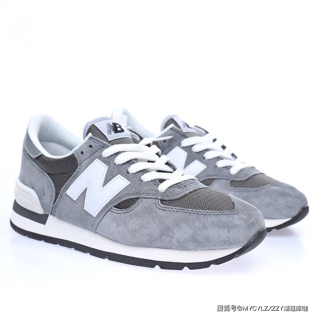 New NB新百伦New Balance Made in USA 990V1 低帮复古运动慢跑鞋元祖灰白 M990GRY