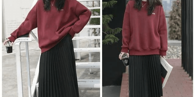 带着 适合小个子女生的秋冬穿搭示范，简单时尚