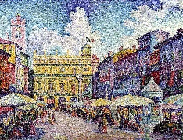 法国新印象派画家保罗·西涅克绘画作品欣赏_Paul_Signac_风景画