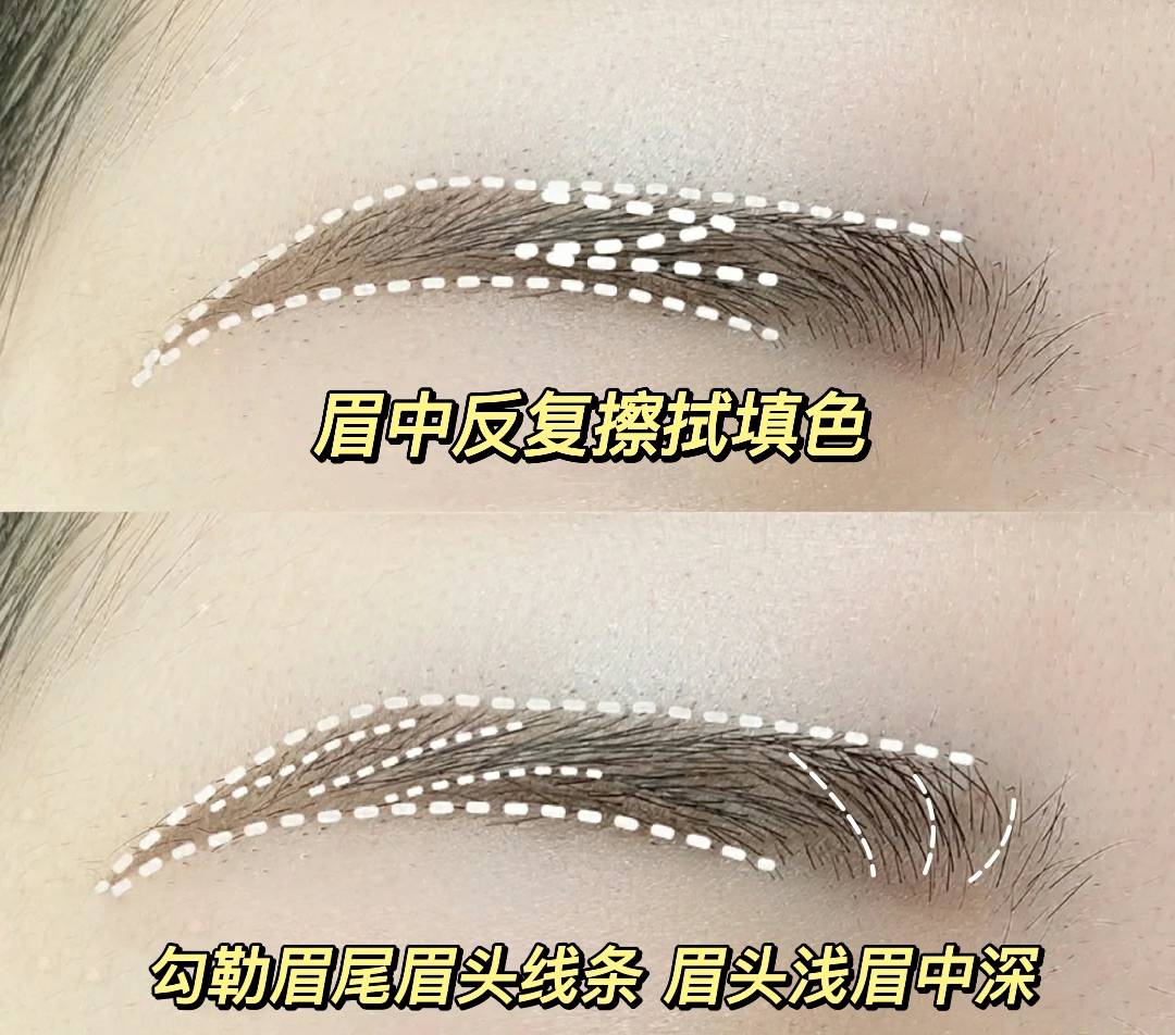 画眉程十安画眉法一看就会！敲走心步骤