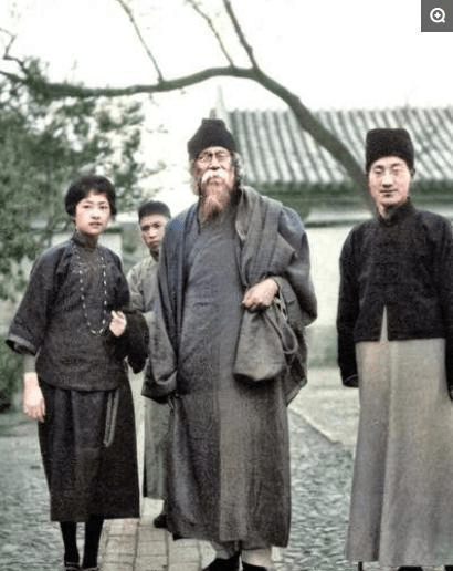 历史的瞬间一组民国时期大人物彩色老照片都是当时的风云人物