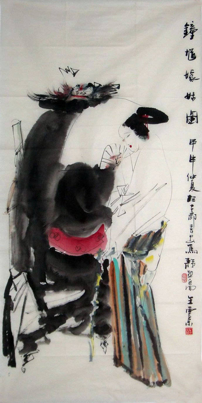 王西京的人物绘画作品太有个性了