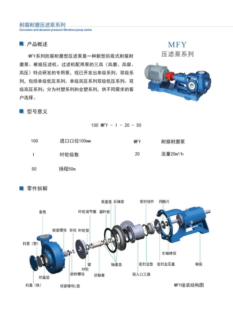 安徽凯跃泵阀有限公司产品说明书