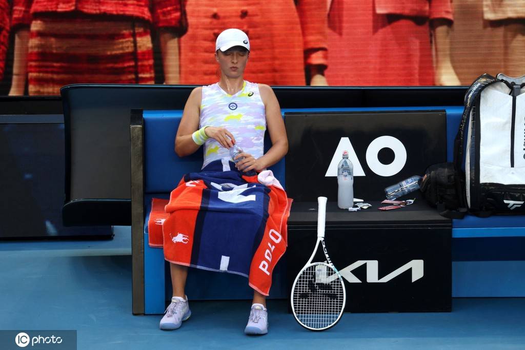 2022年澳网女单第4轮斯维亚特克21克尔斯泰亚