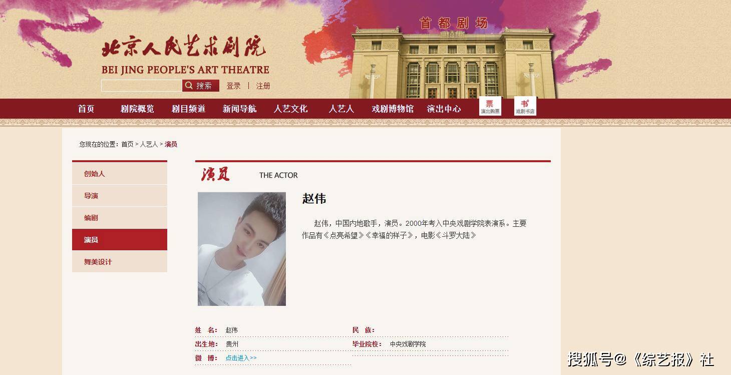 北京人民艺术剧院新竞演员