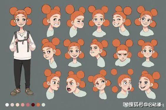 欧美风人物表情绘画参考_动画_嘴角_眉毛