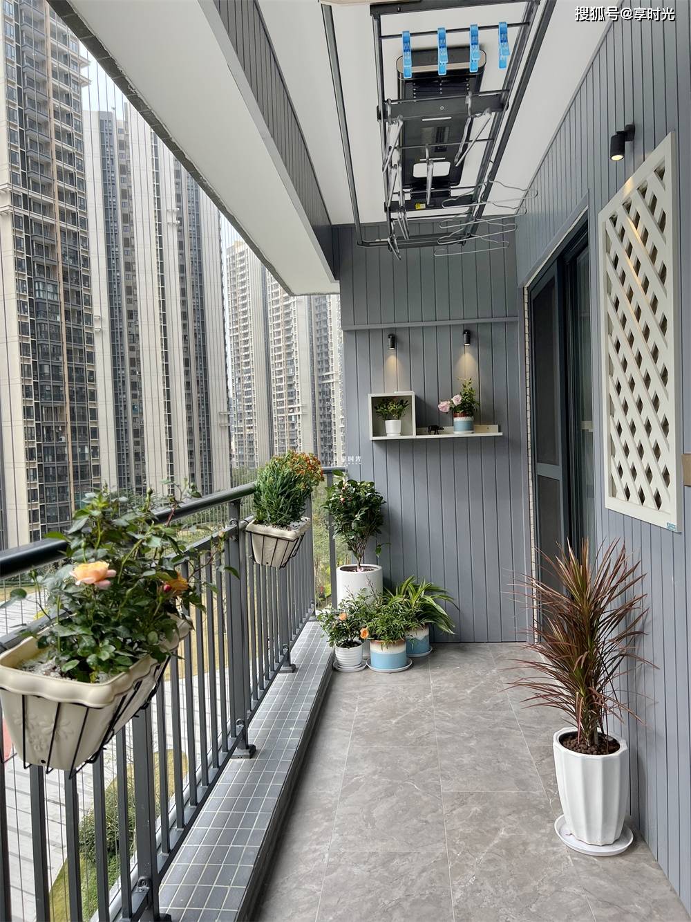 原创享时光木阳台设计那么能耐干家务还能不累