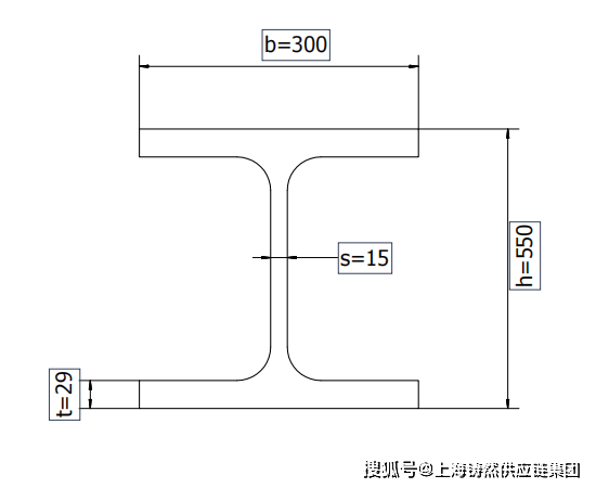 工字钢尺寸图图解图片