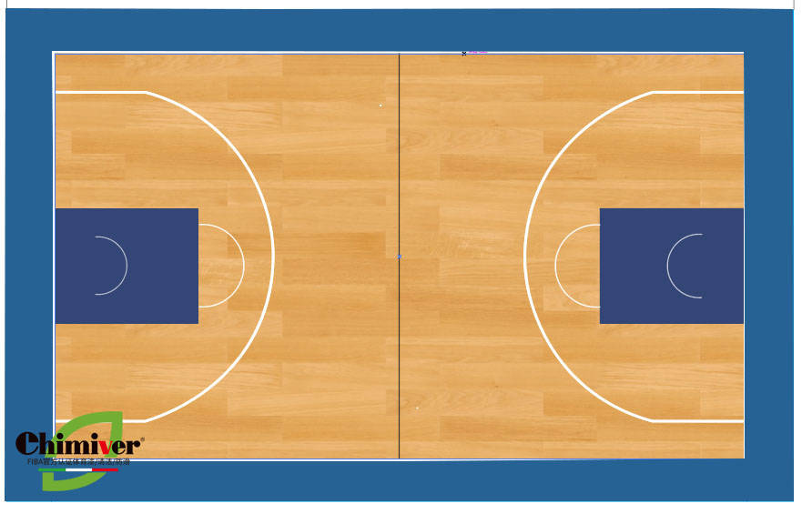 nba球队主场篮球地板彩漆的风格及实际运用3