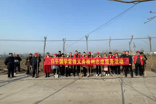 邓州市白牛镇开展学雷锋义务植树志愿服务活动_整治_生态_人居