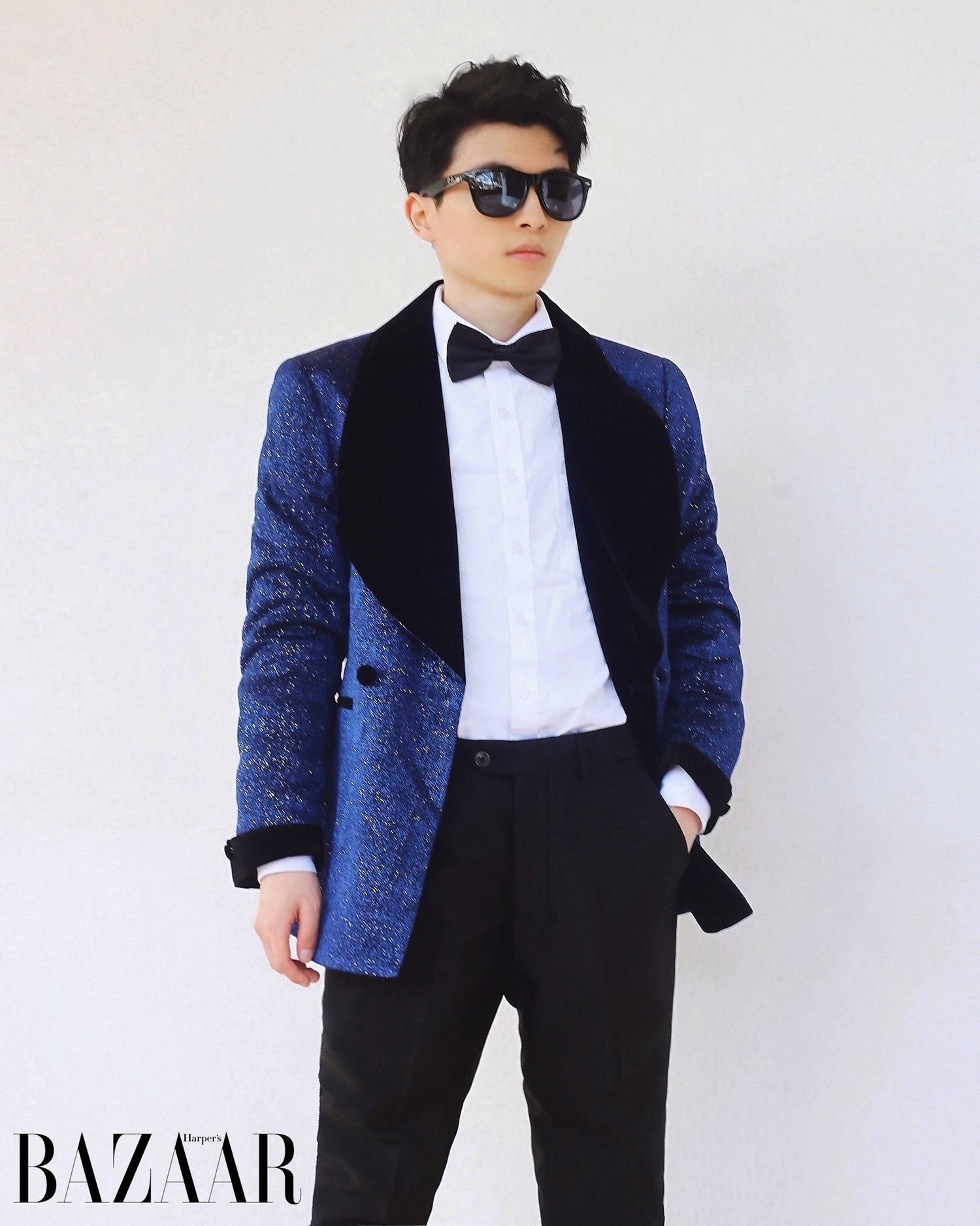 社交【男士时尚】丨蓝色礼服！与美版BAZAAR芭莎杂志！