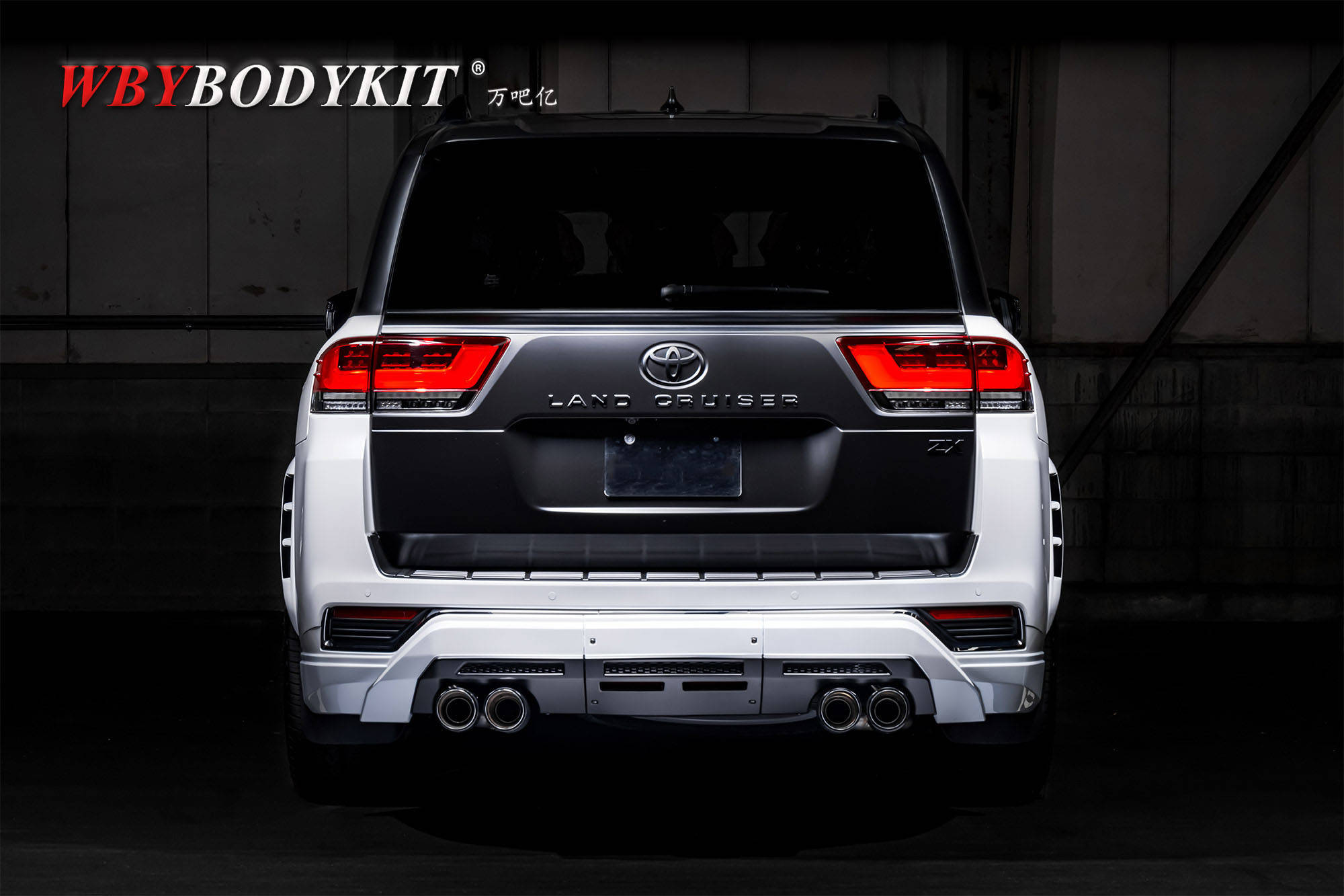 适用丰田兰德酷路泽lc300改装mzspeed宽体小包围前后唇轮眉尾翼