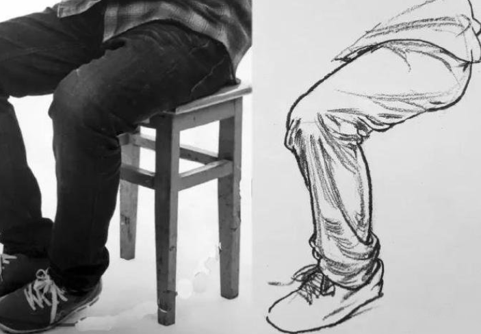 武汉209画室美术集训丨人物速写腿部写生参考67