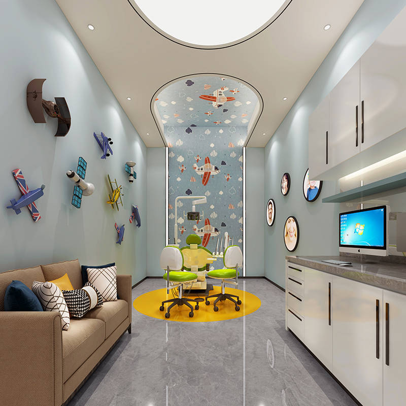 西安500㎡口腔医院装修效果图