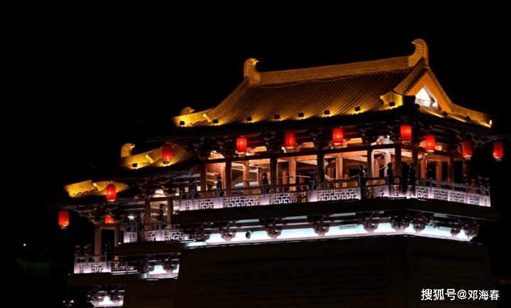 长安城夜景古代图片