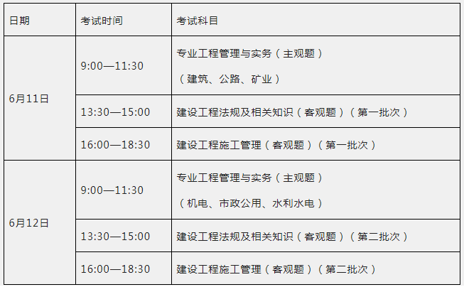 終於山西二建報考通知發佈分2批次考附報考手冊