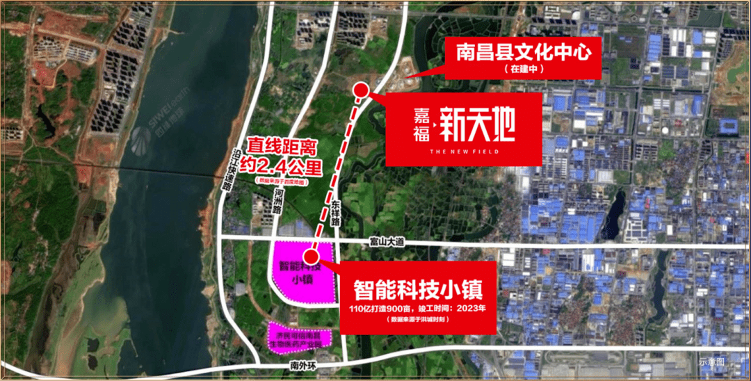 嘉福新天地象湖滨江正芯一江三公园文化中心旁