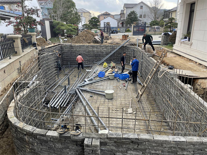 煦瑞生态水如何把拆除的旧池建造成标杆锦鲤鱼池完整