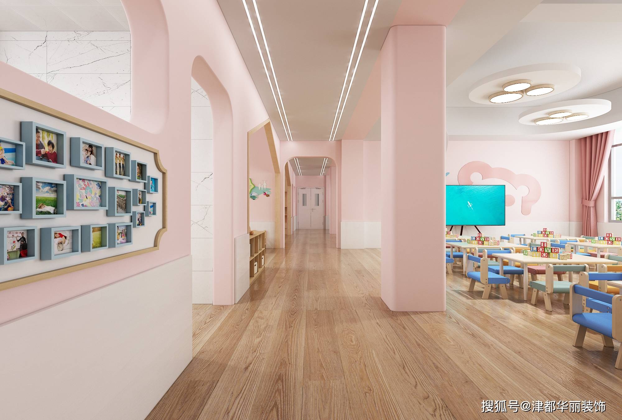 银川装修公司津都华丽银川华清幼儿园装修设计方案鉴赏