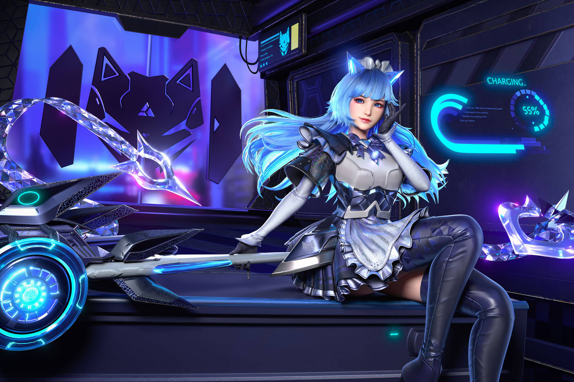 zbrush建模作品丨穿女仆装的貂蝉模型!_角色_大神_高诺