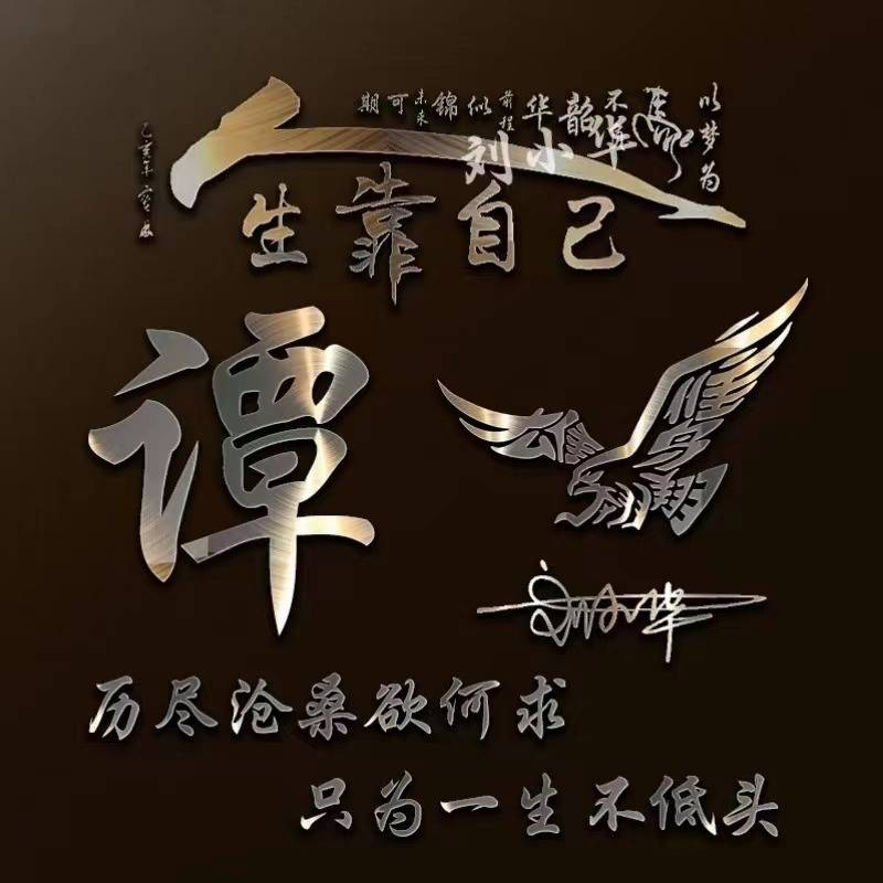 用你的名字作微信头像永不止步36张3d励志个性签名头像有你的吗