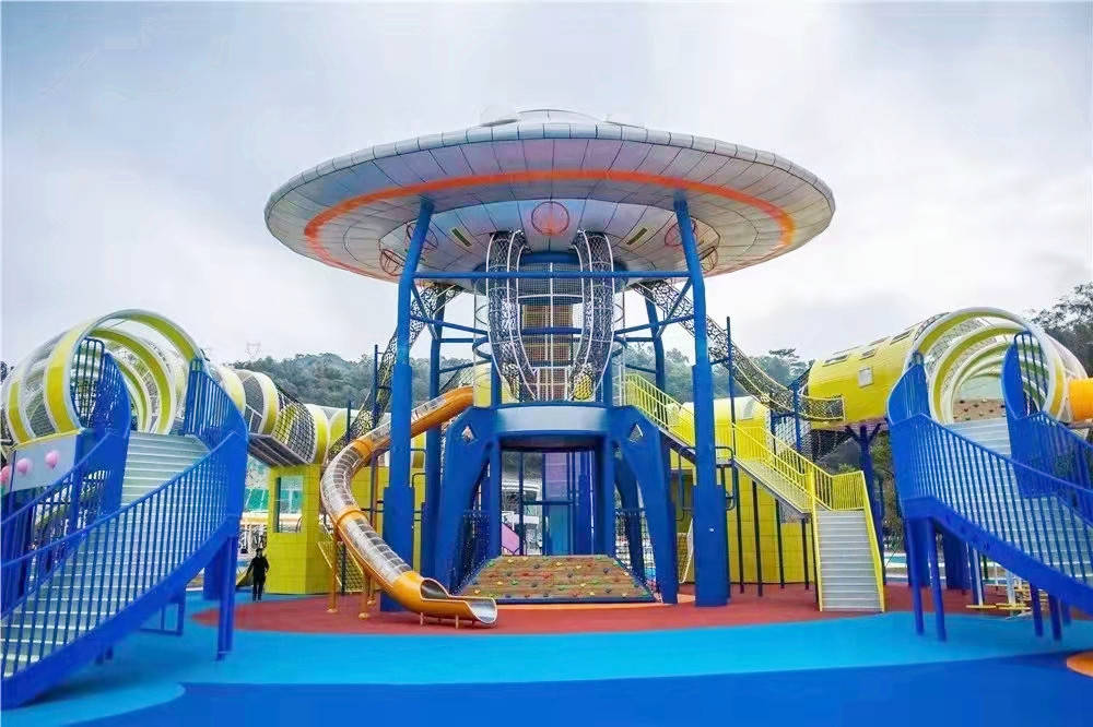 江苏溧阳景区不锈钢组合滑梯-安徽南陵小区游乐园设备定制_幼儿_儿童