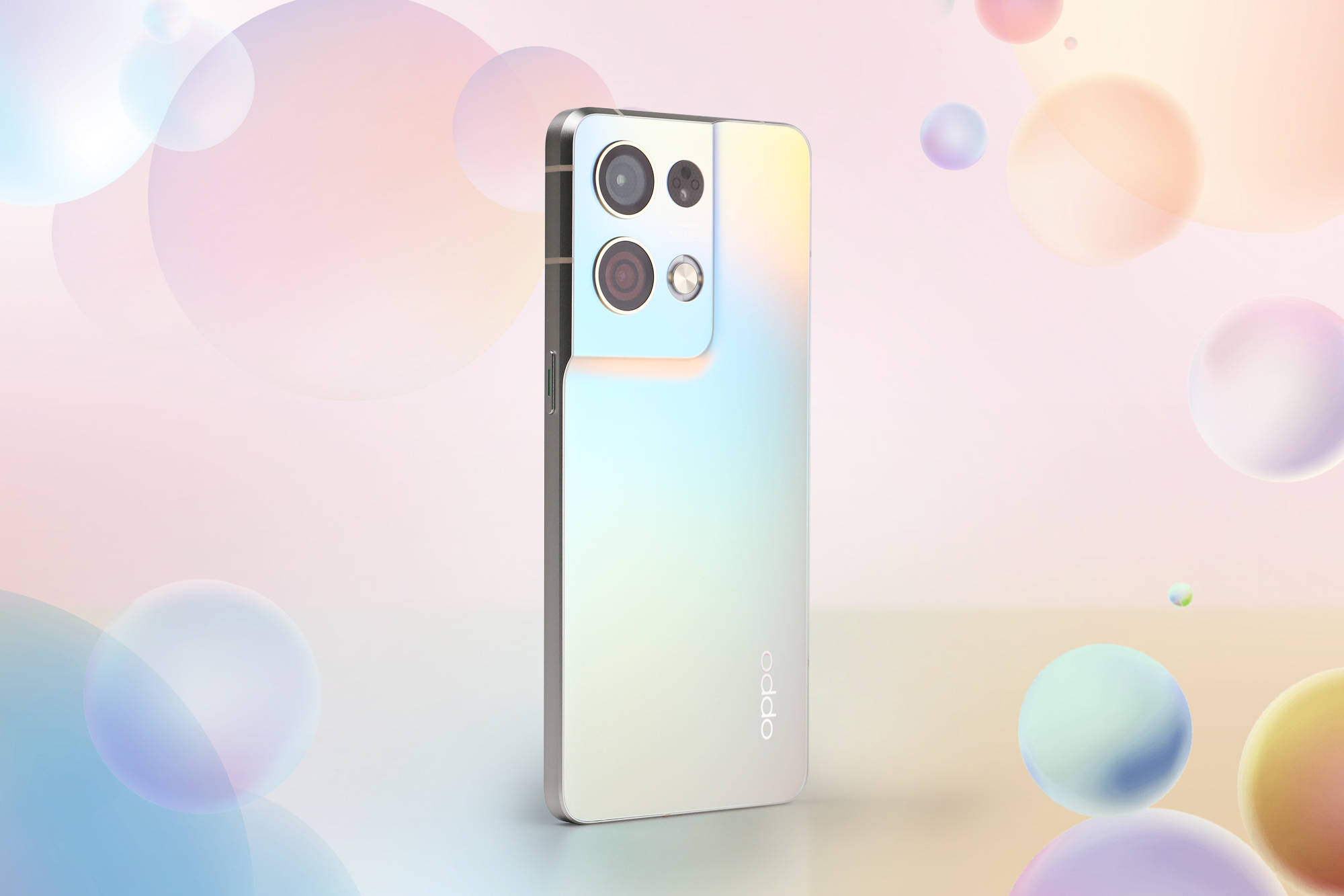 opporeno8pro微醺图赏光影变幻的一体化流线机身