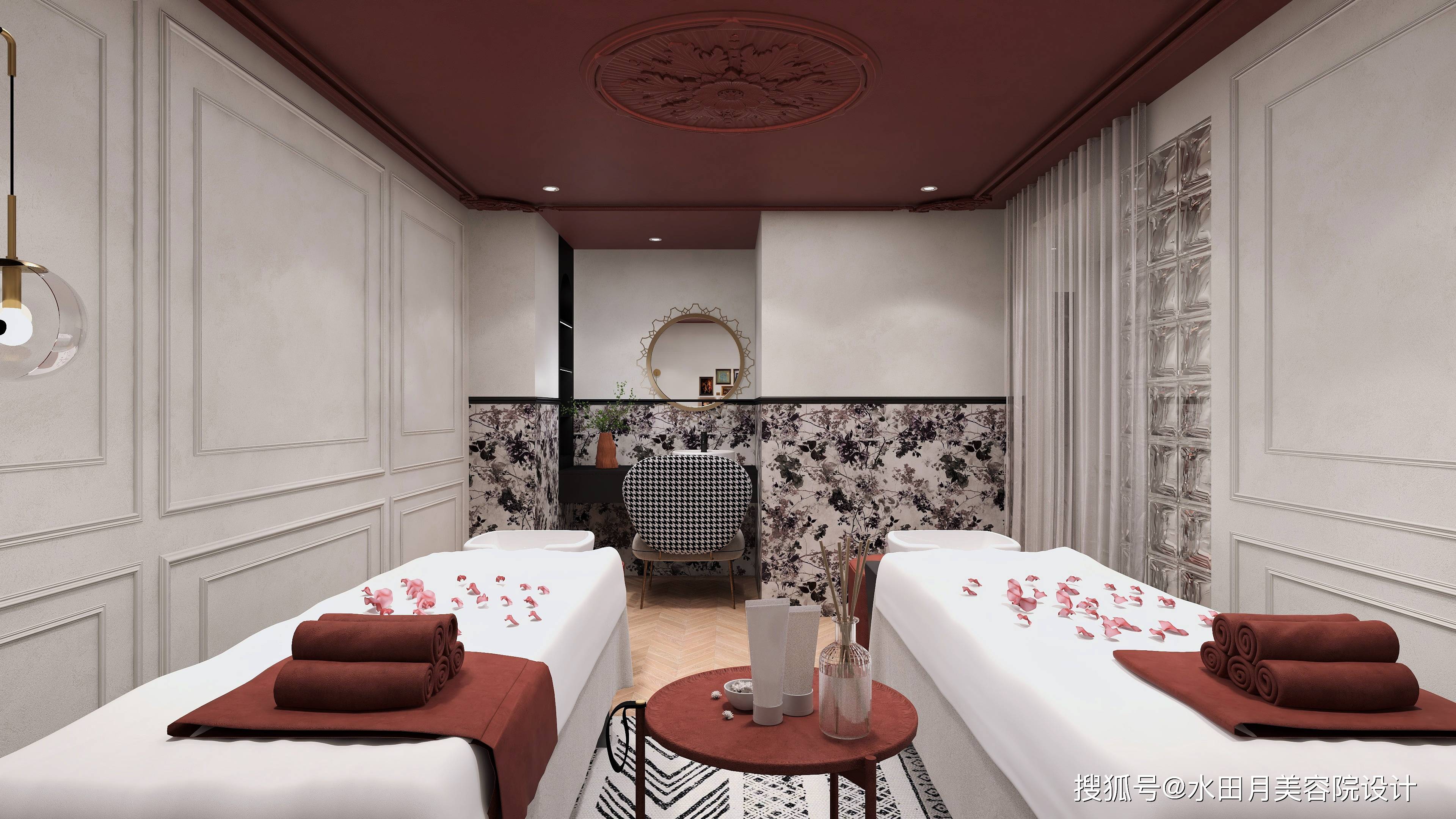 小型美容院装修风格效果丨牙科诊所装修设计丨网红风格装修美容院丨理