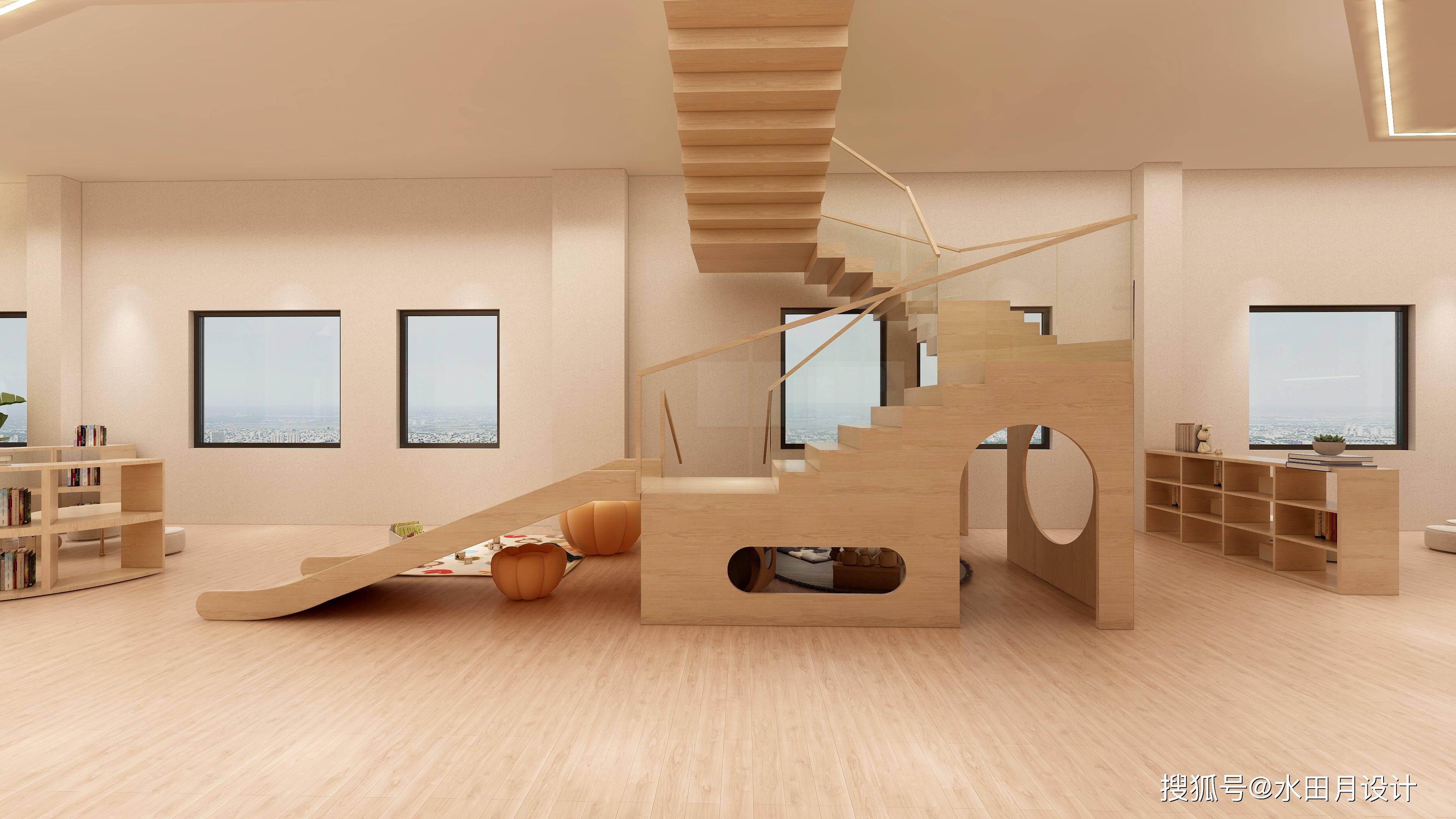 现代简约原木风幼托机构设计