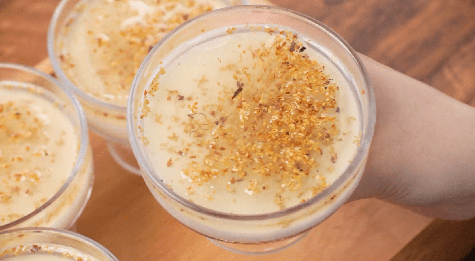 魔幻厨房夏季超清爽的桂花椰奶冻一杯两种口感疯狂安利