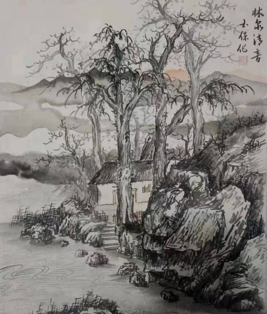 著名画家李玉保山水画欣赏