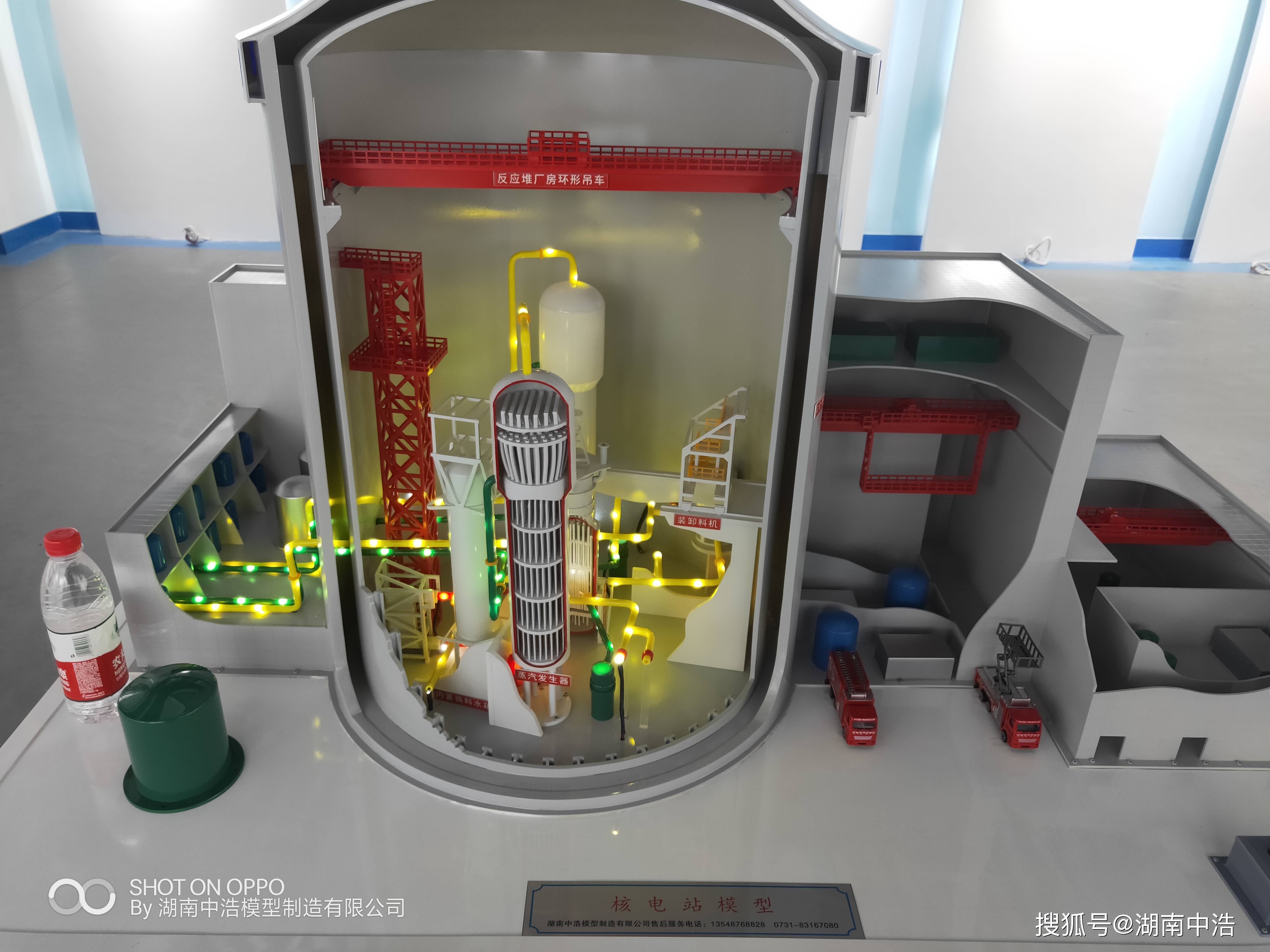 核电厂沙盘模型 核电站展厅模型_厂房_汽轮机_包括