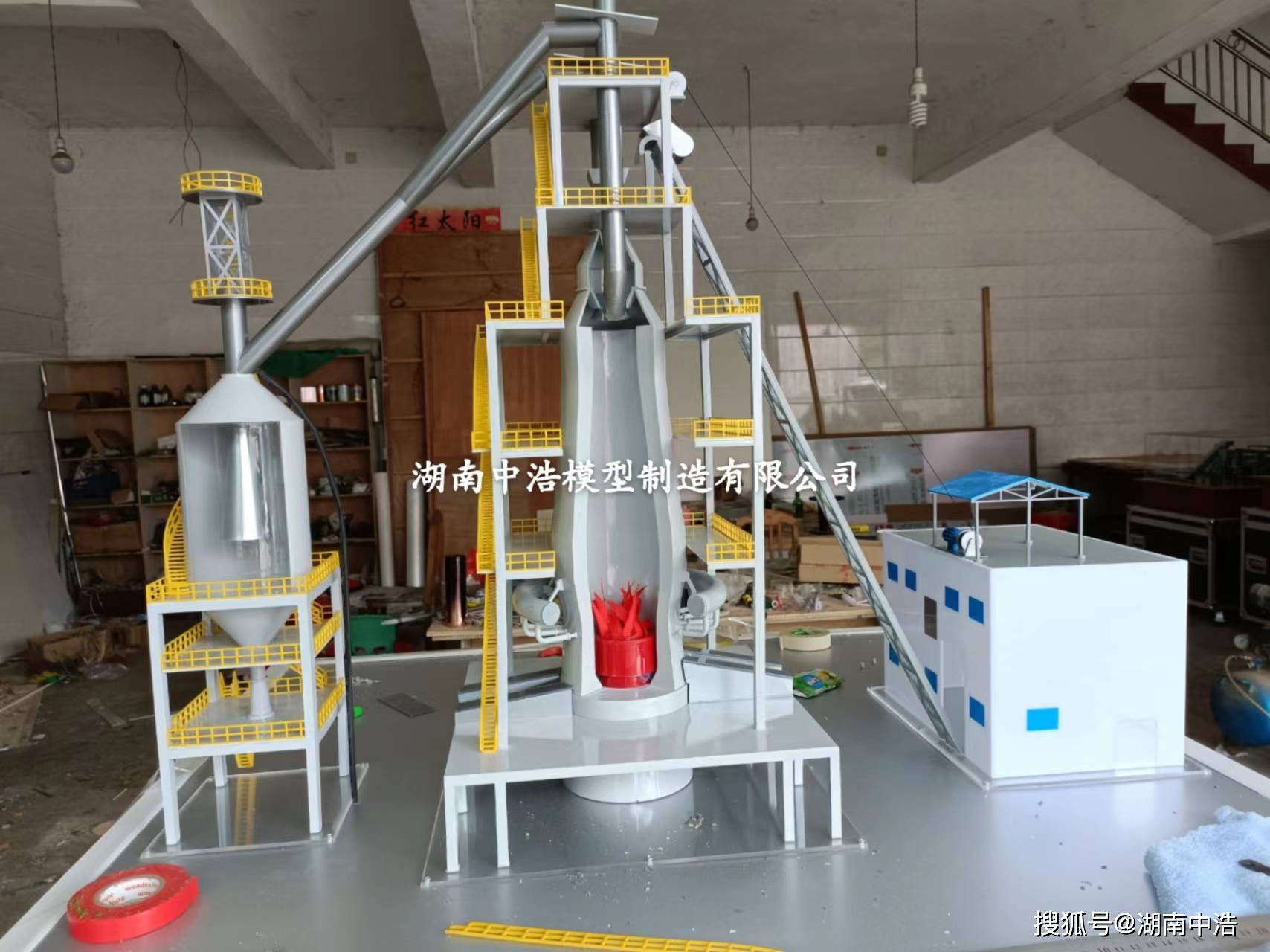 钢厂模型 冶金炼铁高炉模型