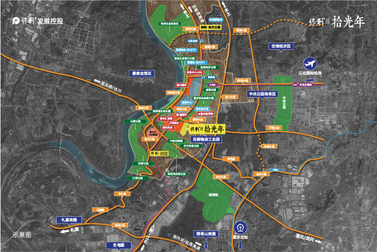 重庆渝北规划图2020图片