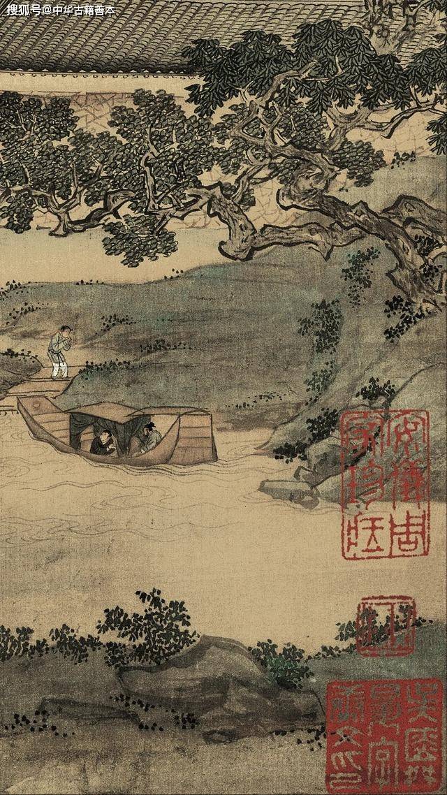 莲溪渔隐图》：仇英晚年精品之作，现藏于故宫博物院_古籍_原典_图书